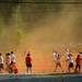 Runners make their way through the orange powder stop in the Ypsilanti Color Run 5K on Sunday morning. Melanie Maxwell I AnnArbor.com